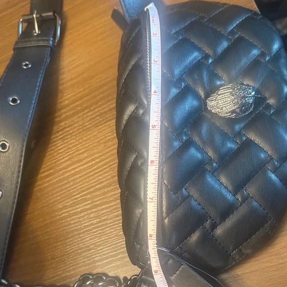 Kurt Geiger Black Leather Chain Bag - Picture 3 of 4